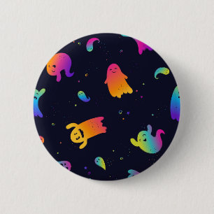 Ghost pattern 6 cm round badge