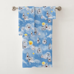 Ghost Pattern Bath Towel Set