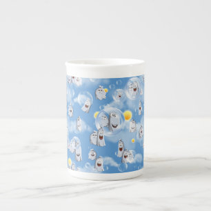 Ghost Pattern Bone China Mug