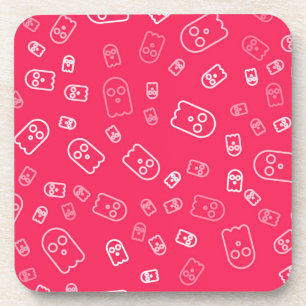 Ghost pattern coaster