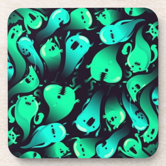 Ghost pattern coaster (Front)