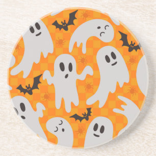 Ghost pattern coaster