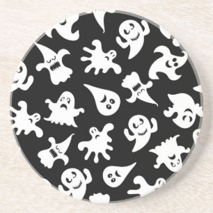 Ghost pattern coaster