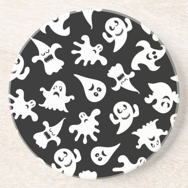 Ghost pattern coaster (Front)