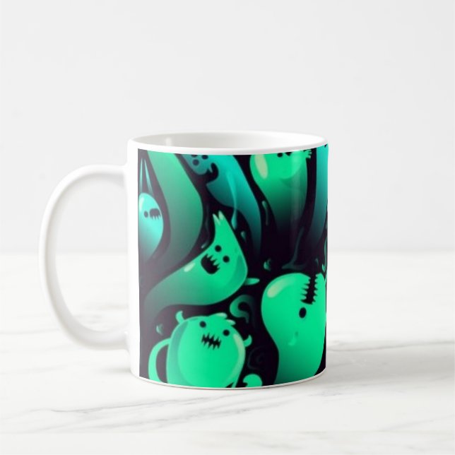 Ghost pattern coffee mug (Left)