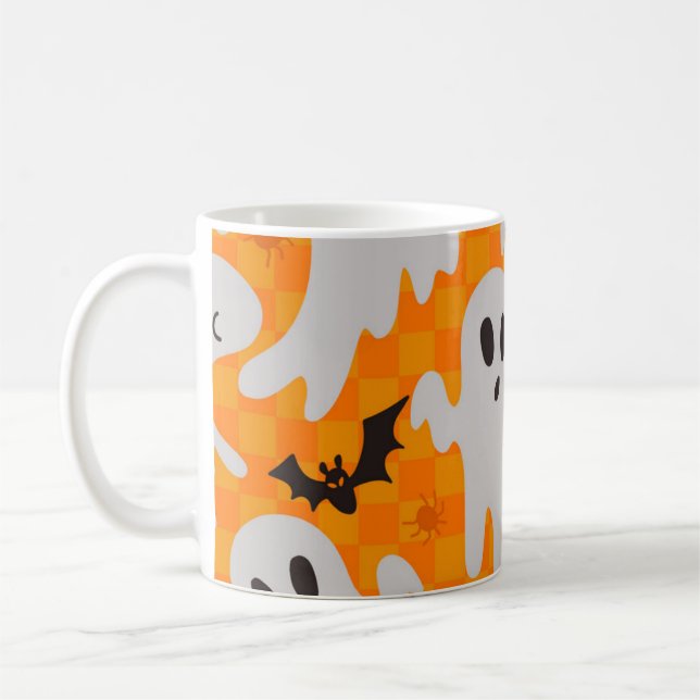 Ghost pattern coffee mug (Left)