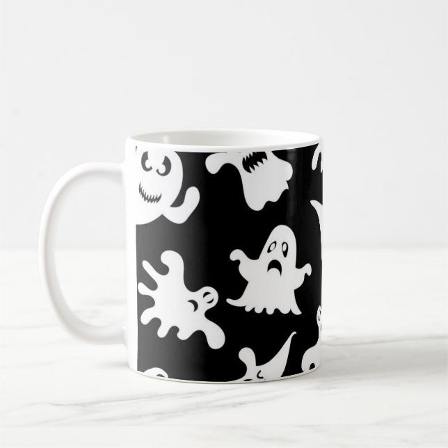 Ghost pattern coffee mug (Left)