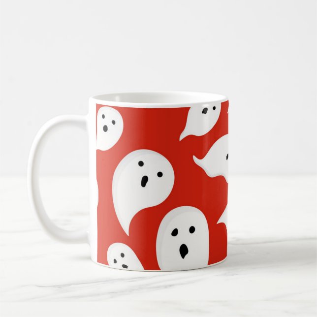 Ghost pattern coffee mug (Left)