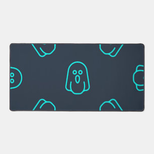 Ghost pattern desk mat
