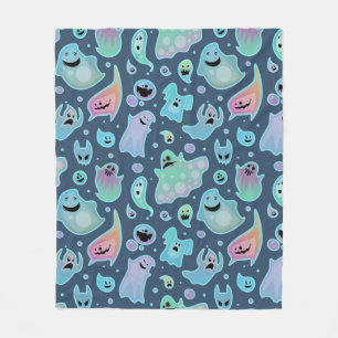 Ghost pattern fleece blanket