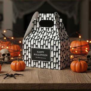 Ghost Pattern Halloween  Favour Box