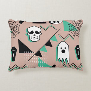 Ghost pattern,halloween theme seamless pattern wit decorative cushion