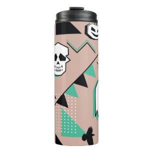 Ghost pattern,halloween theme seamless pattern wit thermal tumbler