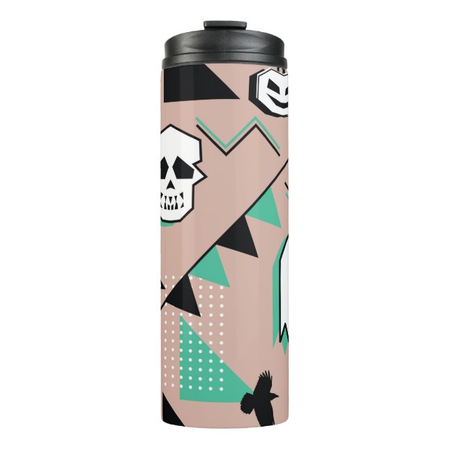 Ghost pattern,halloween theme seamless pattern wit thermal tumbler (Front)