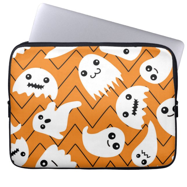 Ghost pattern laptop sleeve (Front)
