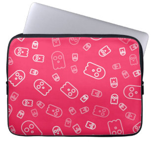 Ghost pattern laptop sleeve
