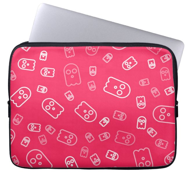 Ghost pattern laptop sleeve (Front)
