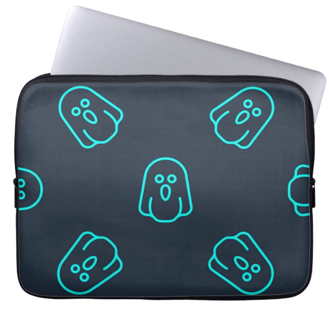 Ghost pattern laptop sleeve (Front)