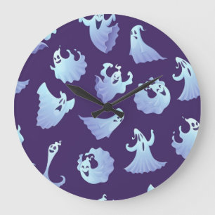 Ghost pattern large clock