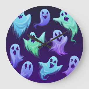 Ghost pattern large clock