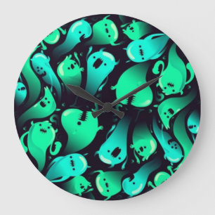 Ghost pattern large clock