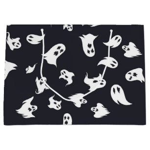 Ghost pattern large gift bag