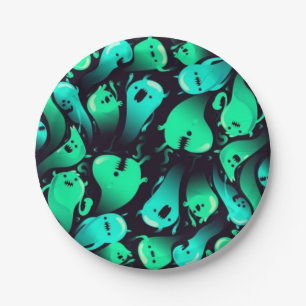 Ghost pattern paper plate