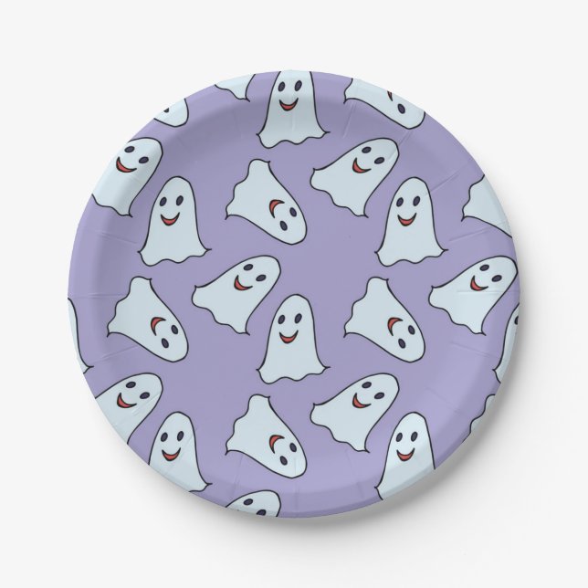 Ghost pattern paper plate (Front)