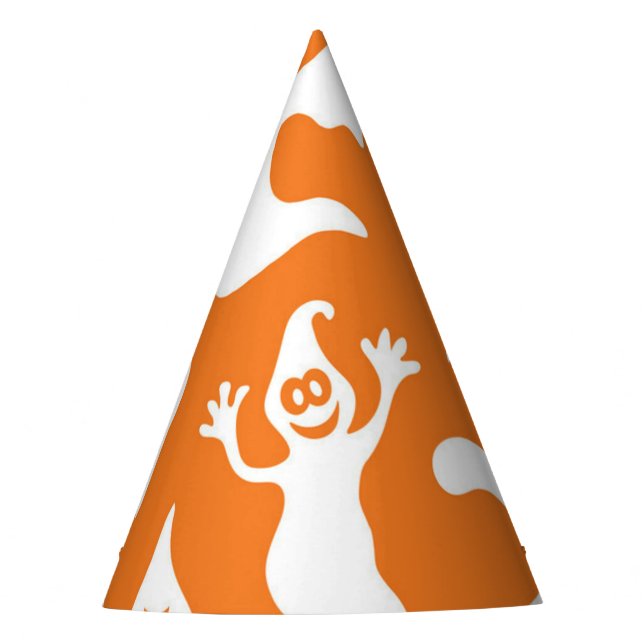 Ghost pattern party hat (Front)