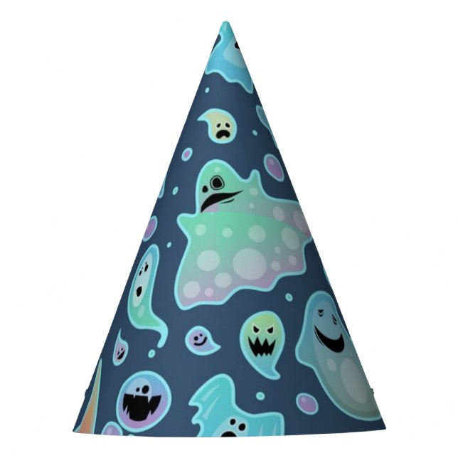 Ghost pattern party hat (Front)