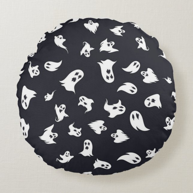 Ghost pattern round cushion (Front)
