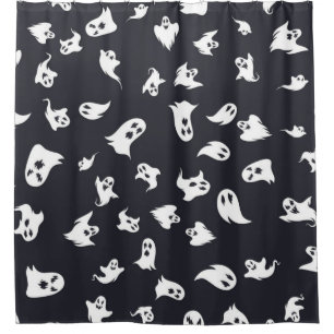 Ghost pattern shower curtain