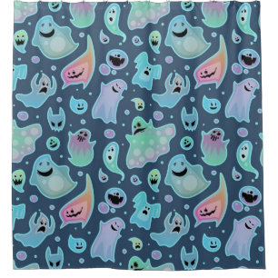 Ghost pattern shower curtain