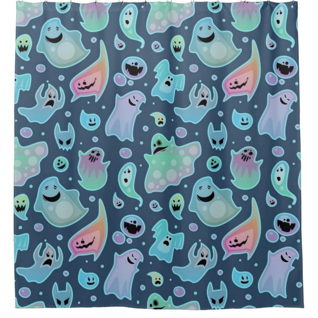 Ghost pattern shower curtain (Front)