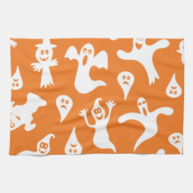 Ghost pattern tea towel (Horizontal)