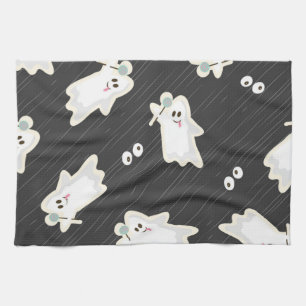 Ghost pattern tea towel