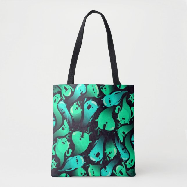 Ghost pattern tote bag (Front)