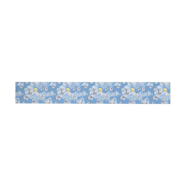 Ghost Pattern Wraparound Address Label (Individual)