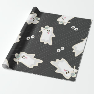 Ghost pattern wrapping paper