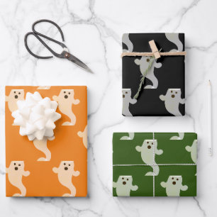 Ghost Pattern Wrapping Paper Sheet
