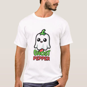 Ghost Pepper! Cute Hot Pepper Pun! T-Shirt