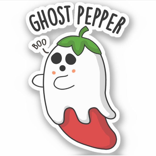 Ghost Pepper Funny Chilli Pun  (Front)