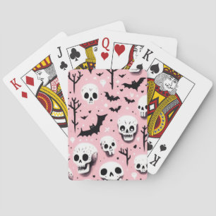 Ghost pink Helloween  Wrapping Paper Sheets Playing Cards