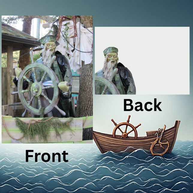 Ghost Pirate 5 x 7 Halloween Card (Creator Uploaded)