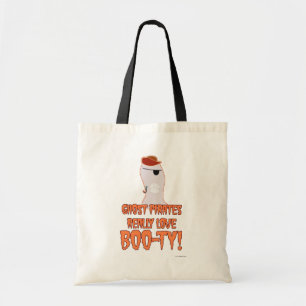 Ghost Pirate Halloween Slogan Tote Bag