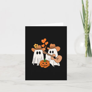Ghost Playing Guitar For Halloween Lovers Card