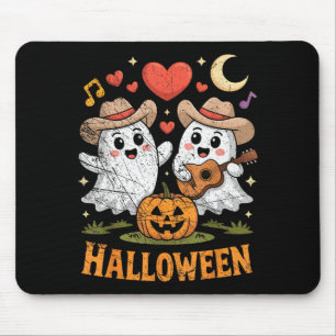Ghost Playing Guitar For Halloween Lovers  Mouse Pad