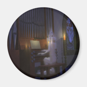 Ghost Playing Organ Magnet