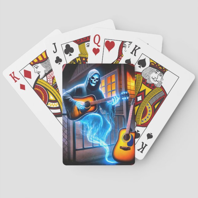 Ghost Playing the Guitar Cards (Back)