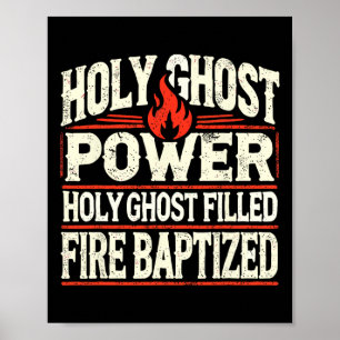 Ghost Power Christian Faith Poster